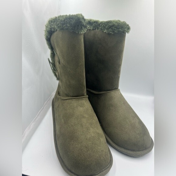 SUGAR Women's Marty Cozy Regular Calf Winter Boots army green W/fur 9M - Picture 12 of 12